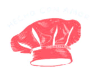 Logotipo de El Colorao: gorro de cocinero rojo con el lema «Hecho con amor»
